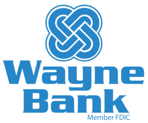 Wayne Bank Logo - Member FDIC - Stacked Logo