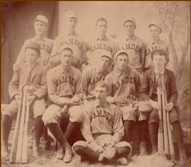 The first baseball team in Hamden, NY