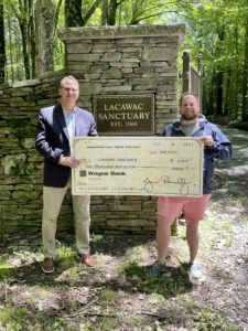 Lacawac Sanctuary check presentation Photo June 2022 Jim Donnelly and Craig Lukatch